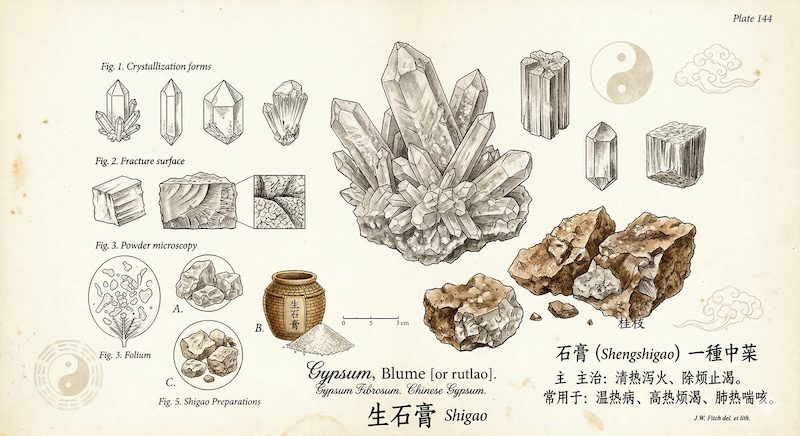 Shigao (Gypsum) — classical plate